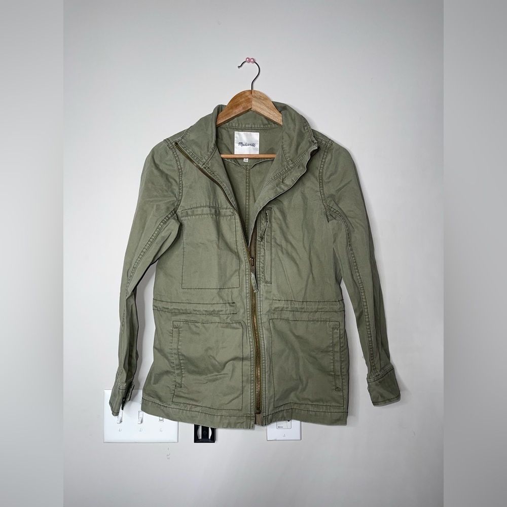 Madewell Surplus Passage Utility Jacket Olive Green SMALL Excellent condition - Picture 5 of 11